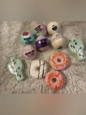Assorted Colorful Bath Bombs Victorias Secret Pink